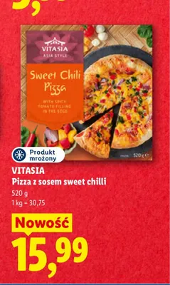 Pizza z sosem sweet chilli Vitasia promocja w Lidl