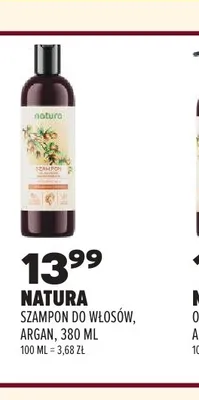 Szampon do włosów argan Natura promocja w Drogerie Natura