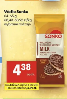 Wafle ryżowe Sonko promocja w Delikatesy Centrum