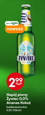 Piwo bezalkoholowe Napój piwny Żywiec Ananas Kokoż promocja w Żabka