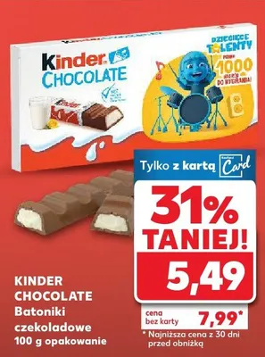 Batoniki czekoladowe promocja w Kaufland