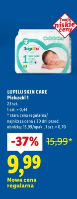 Pieluchy Skin Care 1 promocja w Lidl