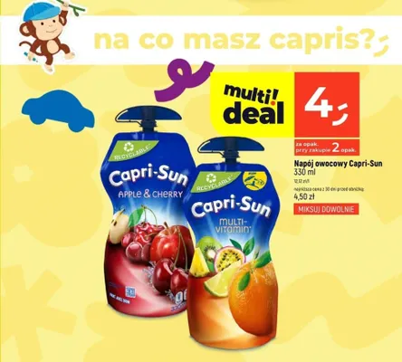 Napój owocowy Capri-Sun promocja w Dealz