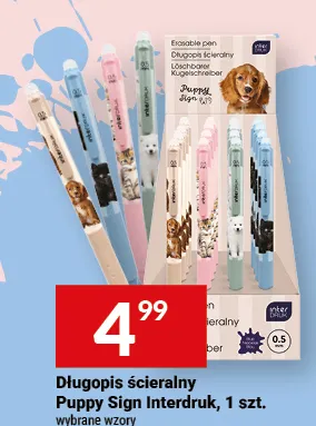 Długopis ścieralny Puppy Sign Interdruk promocja w Twój Market