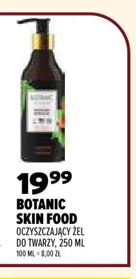 Oczyszczający żel do twarzy Botanic Skin Food promocja w Drogerie Natura