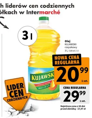 Olej rzepakowy promocja w Intermarche