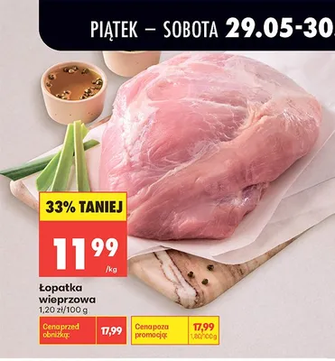 Łopatka wieprzowa promocja w Biedronka