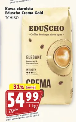 Kawa ziarnista Eduscho Crema Gold Elegant promocja w Prim Market