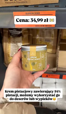 Krem pistacjowy promocja w Biedronka