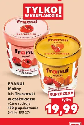 Truskawki w czekoladzie Franui promocja w Kaufland