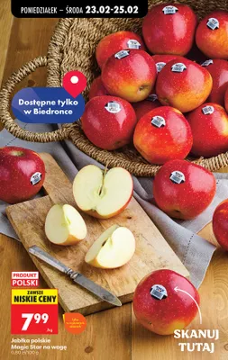 Jabłka polskie Magic Star na wagę promocja w Biedronka
