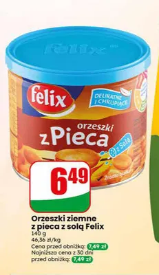 Orzeszki ziemne z pieca z solą Felix promocja w Dino