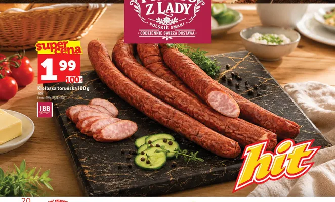Kiełbasa toruńska JBB promocja w TOPAZ