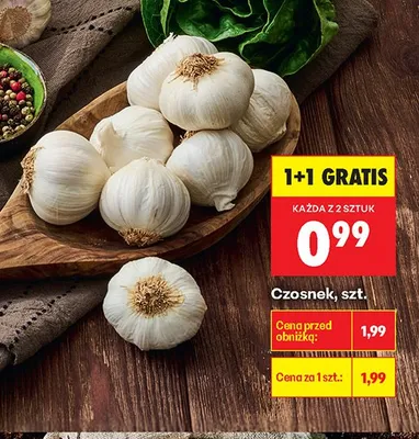 Czosnek promocja w Biedronka