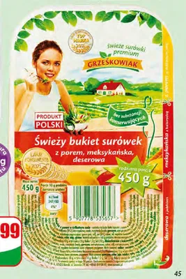 Bukiet surówek meksykańska Grześkowiak promocja w Dino