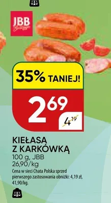 Kiełasa z karkówką promocja w Chata Polska