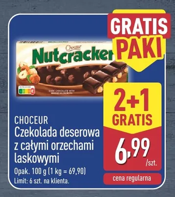 Czekolada deserowa z całymi orzechami laskowymi Choceur promocja w Aldi