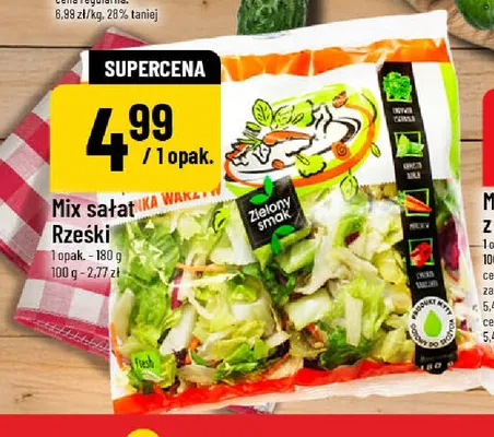 Mix sałat Rześki Zielony Smak promocja w POLOmarket