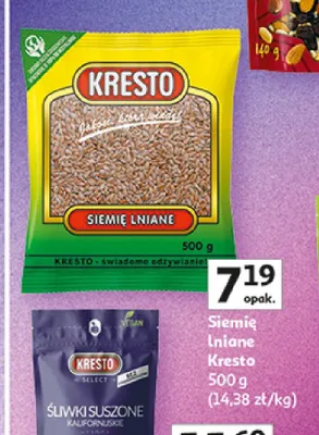 Siemię lniane Kresto promocja w Auchan