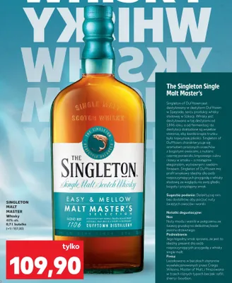 Whisky The Singleton Malt Master 40% alk. promocja w Kaufland