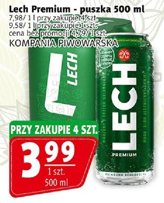 Piwo Lech Premium - puszka promocja w Prim Market