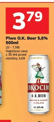 Piwo Okocim O.K. Beer 5,6% promocja w Hitpol