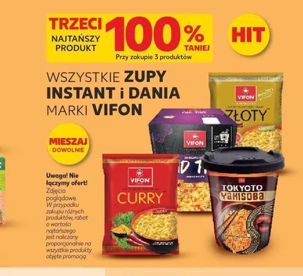 Zupy instant i dania marki Vifon promocja w Kaufland