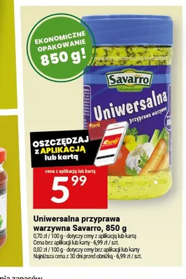 Uniwersalna przyprawa warzywna Savarro promocja w Twój Market