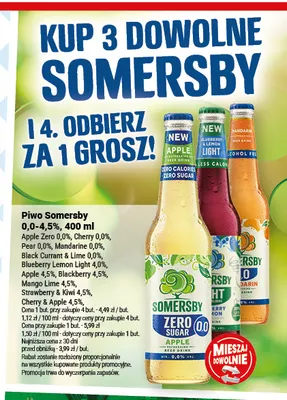 Piwo bezalkoholowe Somersby Pear promocja w Twój Market