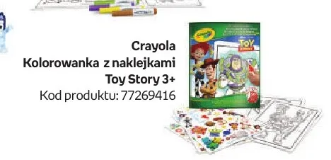 Kolorowanka z naklejkami Toy Story Crayola promocja w Empik