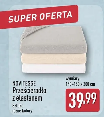 Prześcieradło z elastanem 140-160x200 cm promocja w Aldi