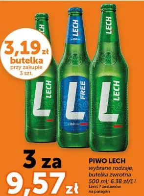 Piwo Lech wybrane rodzaje promocja w Groszek