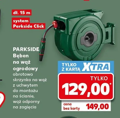Bęben na wąż ogrodowy Parkside promocja w Kaufland