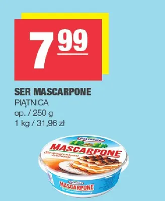 Ser mascarpone Piątnica promocja w SPAR
