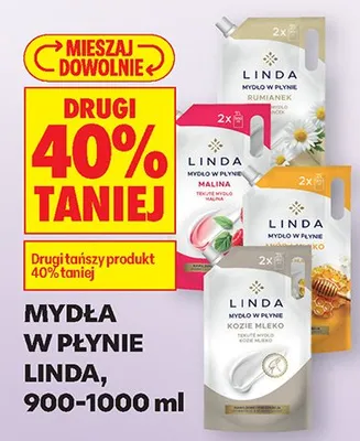 Mydło w płynie naturalne Linda promocja w Biedronka