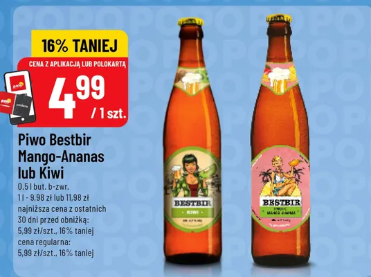 Piwo Bestbir Mango-Ananas promocja w POLOmarket