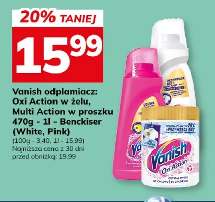 Vanish odplamiacz Oxi Action Benckiser promocja w Hitpol