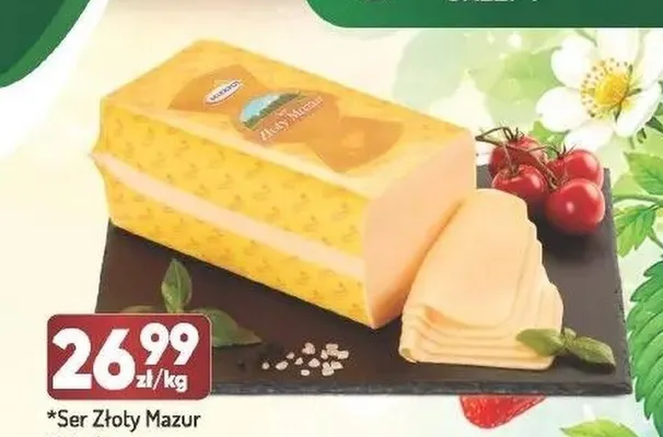 Ser żółty Złoty Mazur Mlekpol promocja w Avita