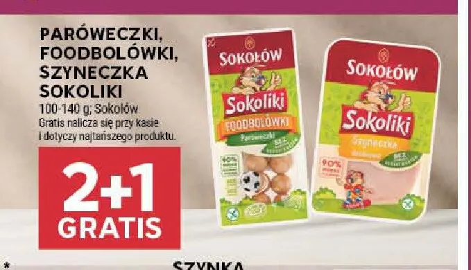 Szyneczka Sokoliki promocja w Stokrotka