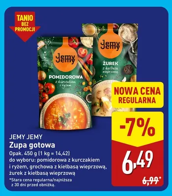 Zupa gotowa pomidorowa z kurczakiem i ryżem Jemy promocja w Aldi