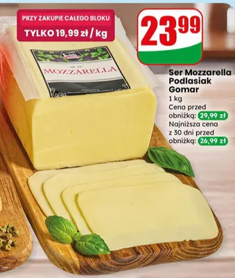 Ser Mozzarella Podlasiak promocja w Dino