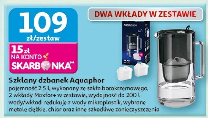 Szklany dzbanek promocja w Auchan