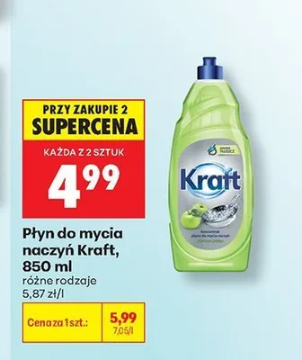 Płyn do mycia naczyń Kraft promocja w Biedronka