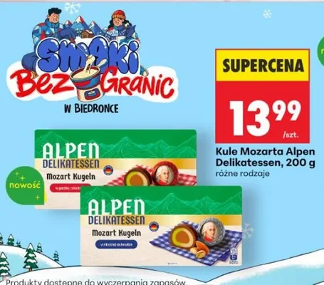 Kule Mozarta różne rodzaje promocja w Biedronka