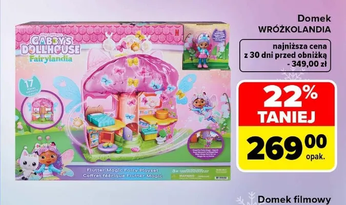 Domek Wróżkolandia Gabby's Dollhouse promocja w Carrefour