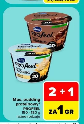 Pudding proteinowy Valio ProFeel promocja w Carrefour