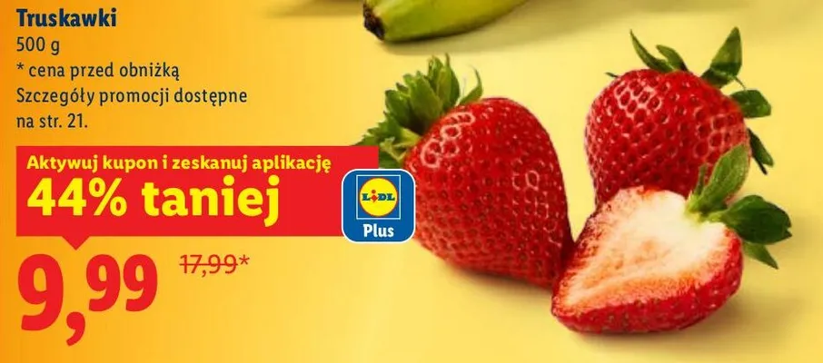 Truskawki promocja w Lidl