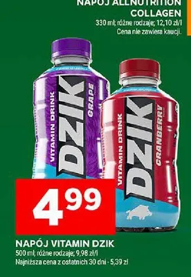 Napój vitamin dzik promocja w Stokrotka