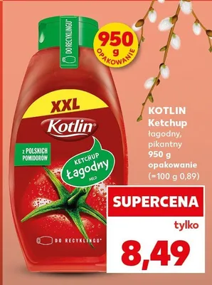 Ketchup łagodny pikantny promocja w Kaufland