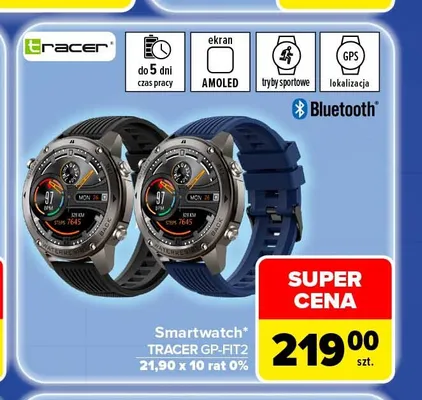 Smartwatch Tracer GP-FIT2 promocja w Carrefour